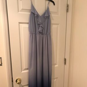Baby blue ombré maxi dress